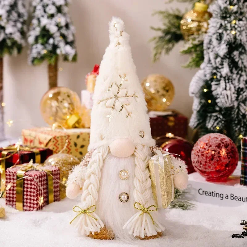 Skanto | Jule nisse dekorasjon | LED nattlys | Varm glød ferie ornament