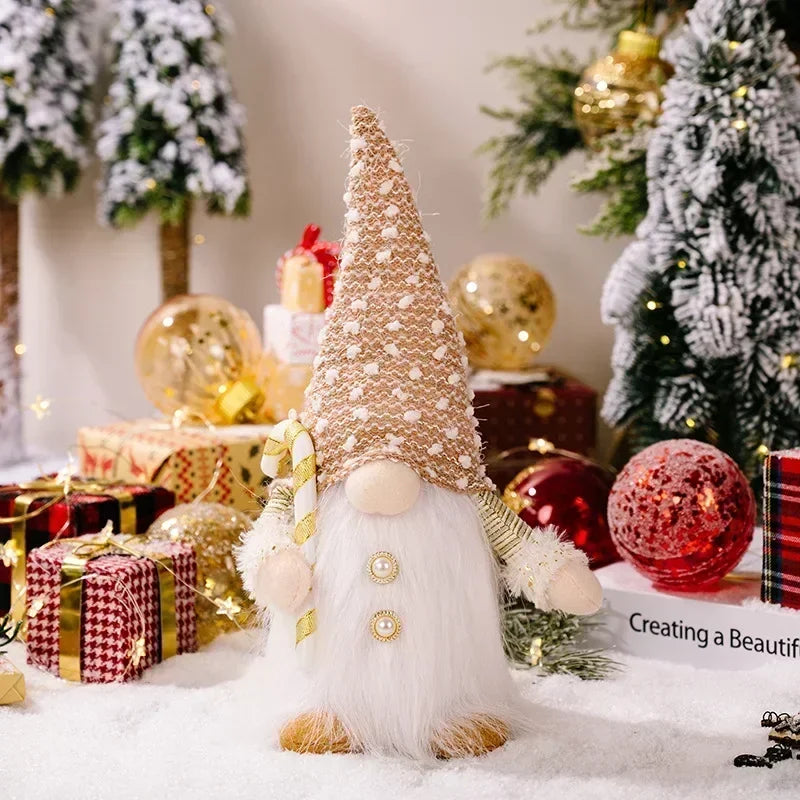 Skanto | Jule nisse dekorasjon | LED nattlys | Varm glød ferie ornament
