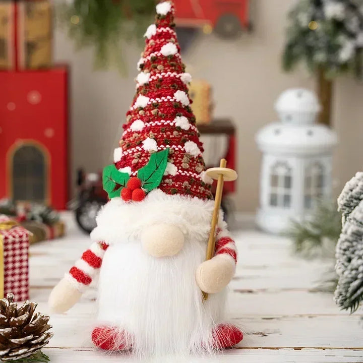 Skanto | Jule nisse dekorasjon | LED nattlys | Varm glød ferie ornament