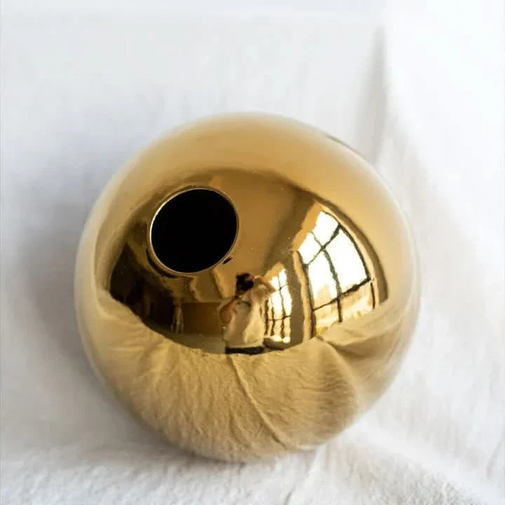 Skanto | Pia - Vakker gull keramisk vase