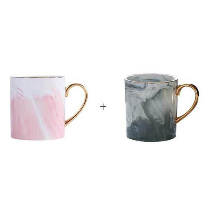 Gullkantet Marmor Kaffekopp | Skanto