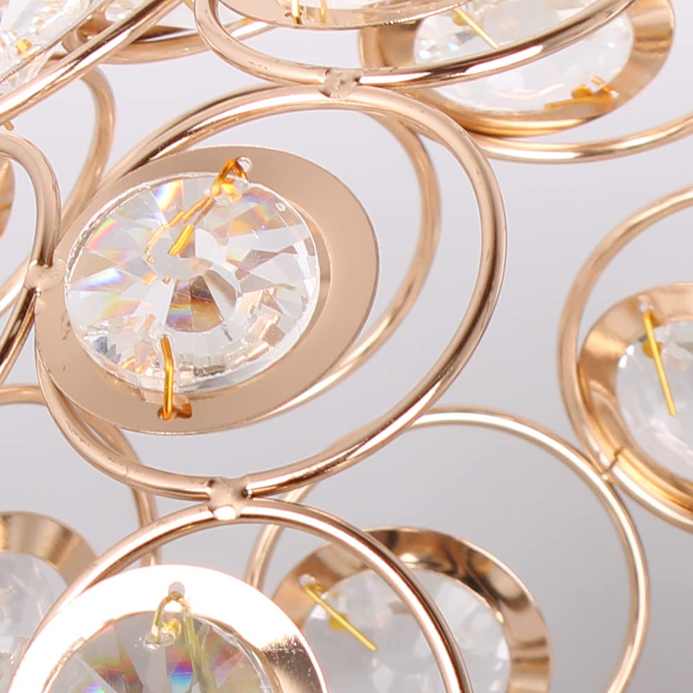 Skanto | Moderne Luksus Rund LED Taklampe laget av Krystallglass