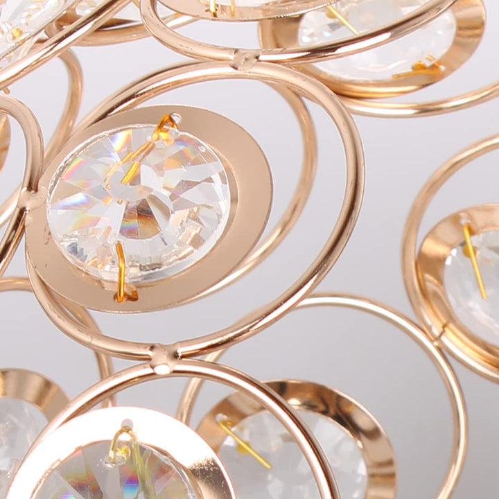 Skanto | Moderne Luksus Rund LED Taklampe laget av Krystallglass