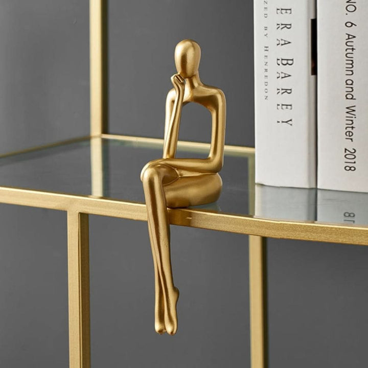Skanto | GoldenMuse Gull Abstrakt Harpiks Figur Dekor