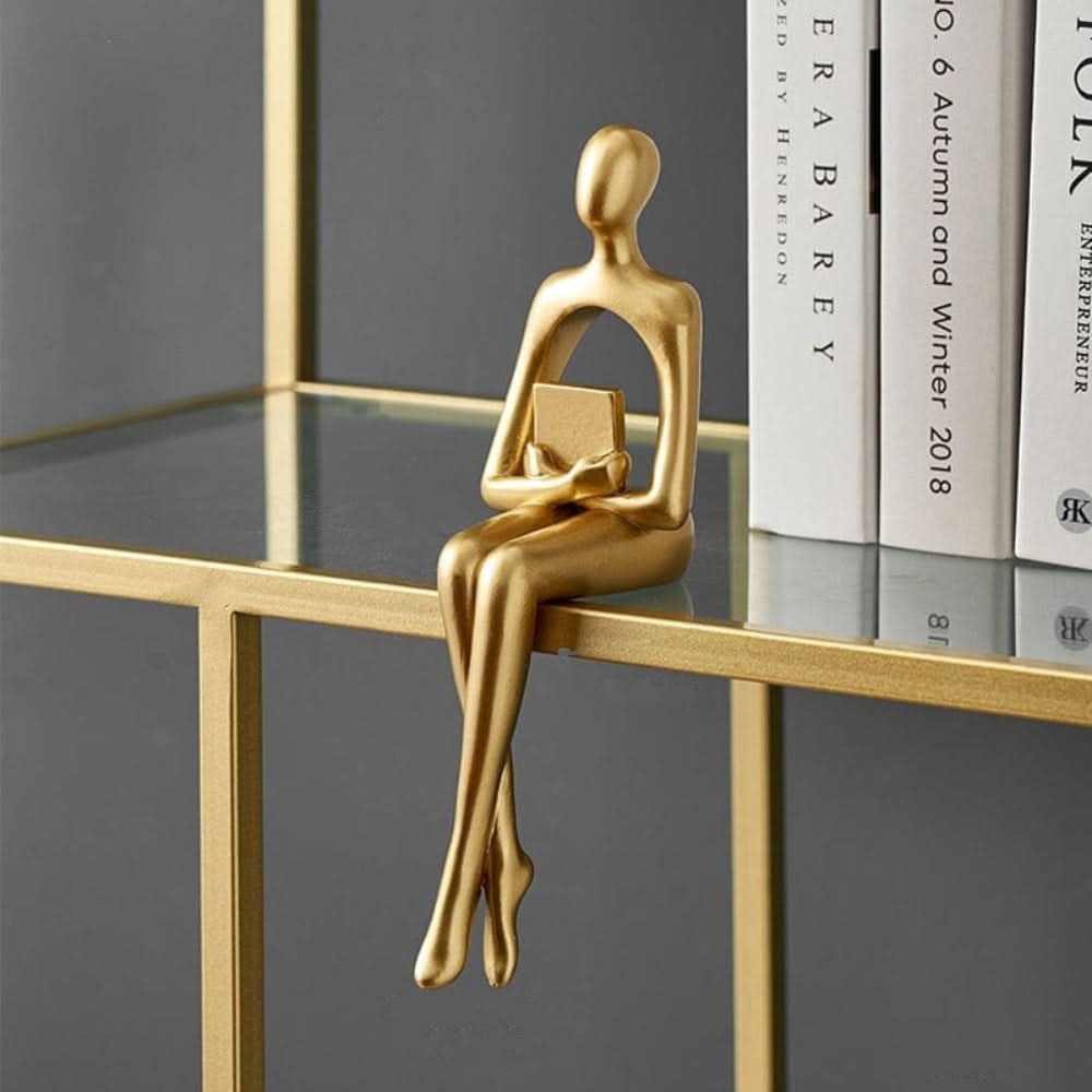 Skanto | GoldenMuse Gull Abstrakt Harpiks Figur Dekor