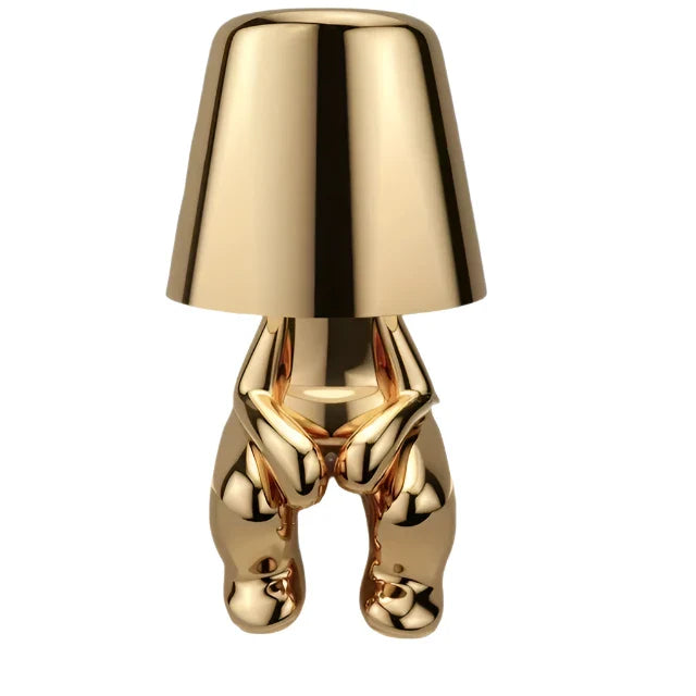 Moderne LED bordlampe i skulpturdesign – Dekorativ statuettlampe for stue | Skanto