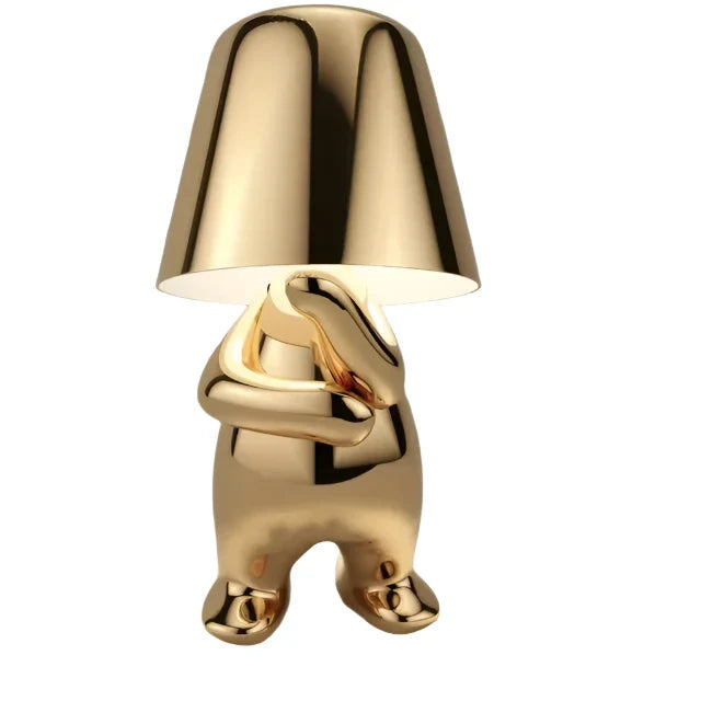 Moderne LED bordlampe i skulpturdesign – Dekorativ statuettlampe for stue | Skanto