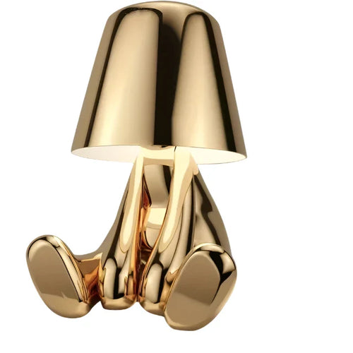Moderne LED bordlampe i skulpturdesign – Dekorativ statuettlampe for stue | Skanto