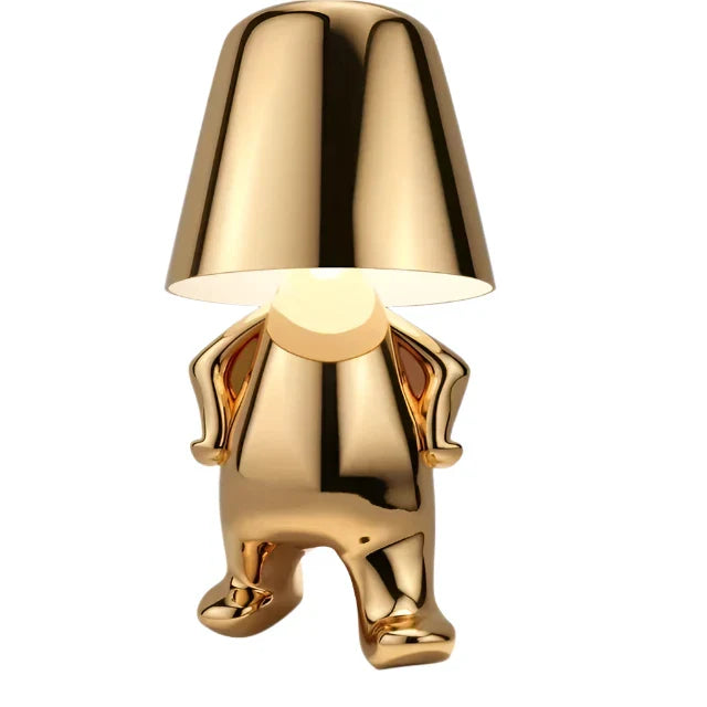 Moderne LED bordlampe i skulpturdesign – Dekorativ statuettlampe for stue | Skanto
