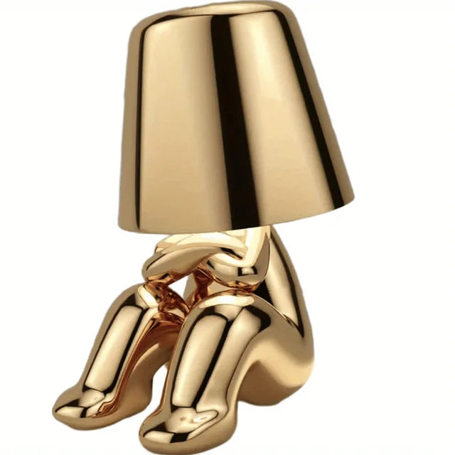 Moderne LED bordlampe i skulpturdesign – Dekorativ statuettlampe for stue | Skanto
