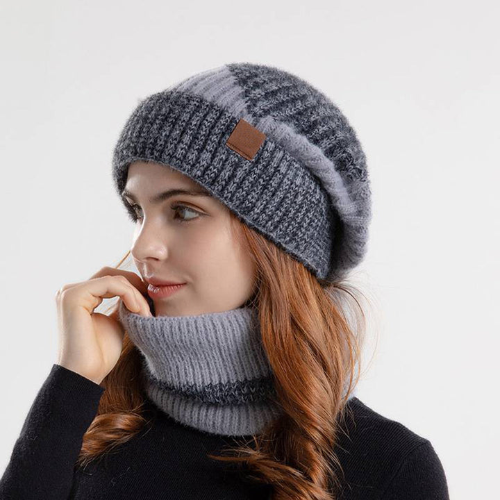 CozyWrap Sett – Trendy Lue og Skjerf for Vinter Skanto