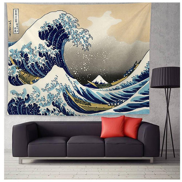 "Great Wave" of Kanagawa Tapestry | Skanto