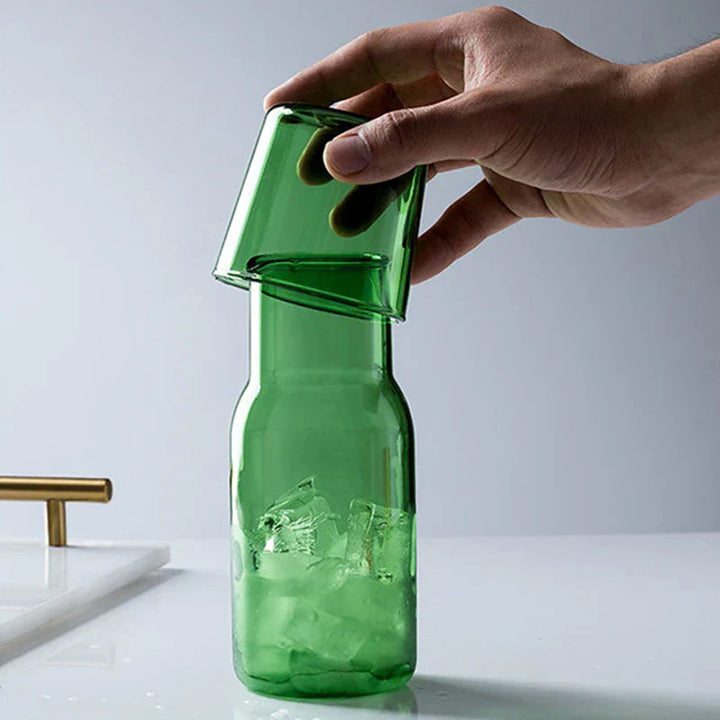 Glass Karaffel & Tumbler Sett – 500ml Borosilikat Vannsett | Skanto
