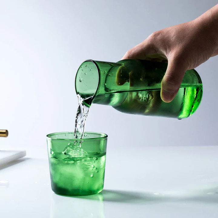 Glass Karaffel & Tumbler Sett – 500ml Borosilikat Vannsett | Skanto
