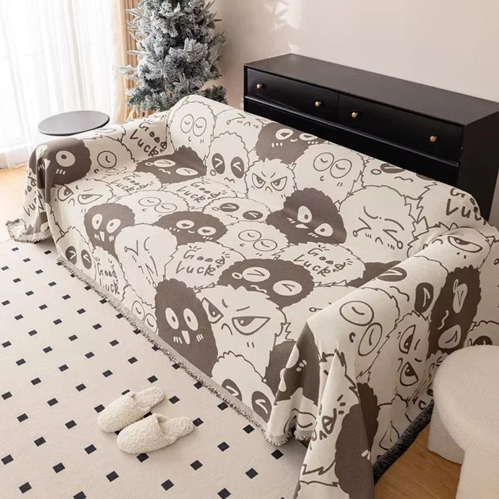 Skanto | Gremlin Cartoon Chenille Sofa Cover