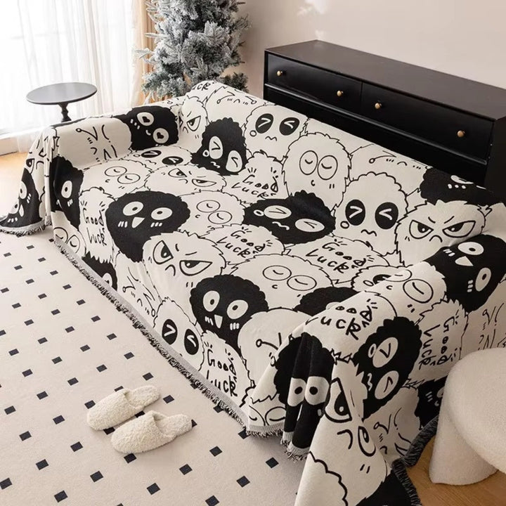 Skanto | Gremlin Cartoon Chenille Sofa Cover