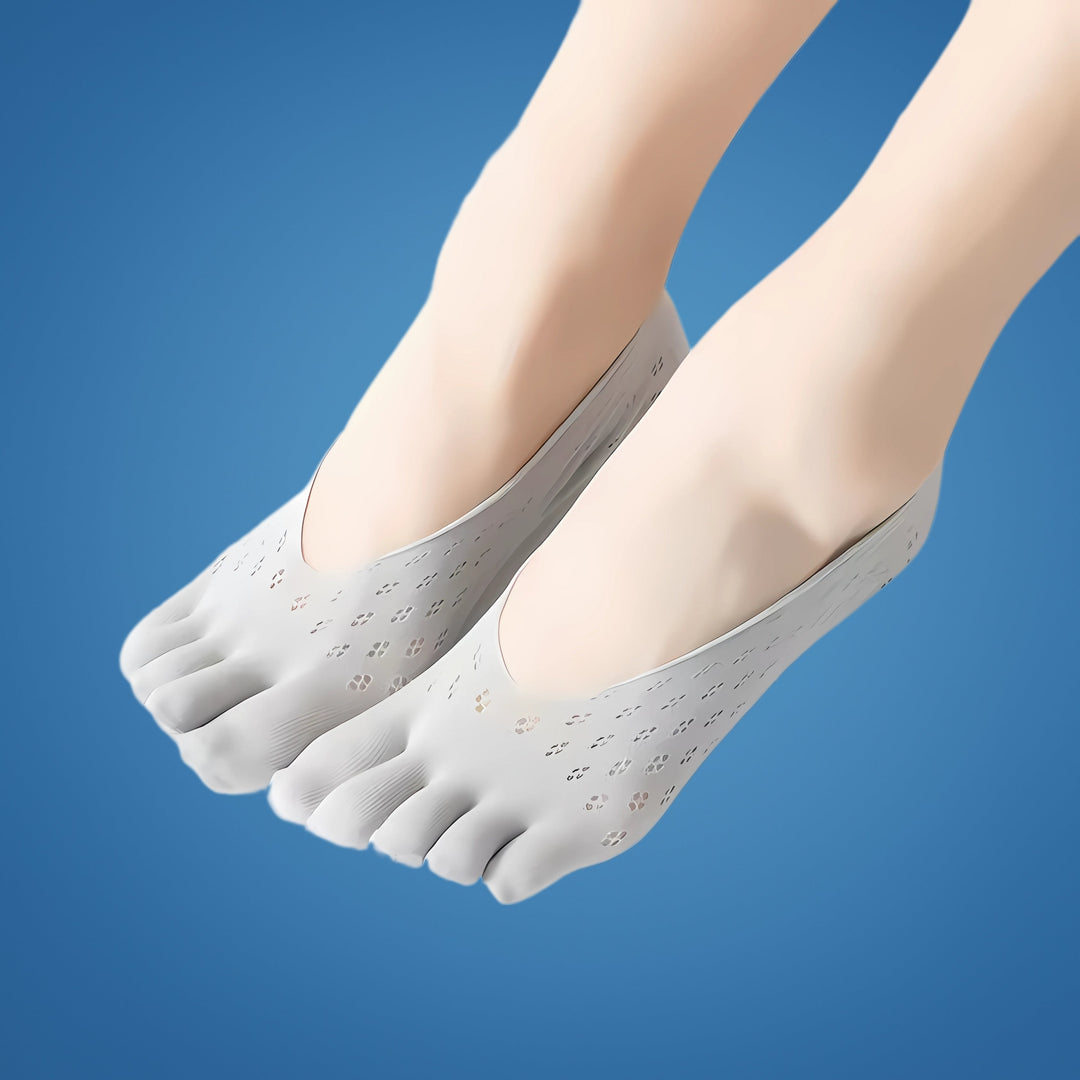 ToeAlign | Ortopediske Tå Sokker – Tå Separasjon, Fukttransporterende & Lindring for Hallux Valgus, Hammerfott & Idrettsfot Skanto