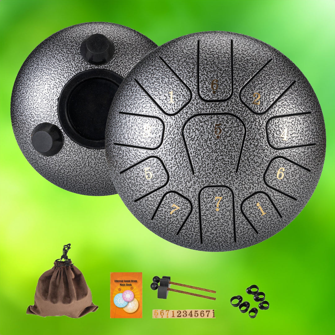 Skanto | Steel Tongue Drum - 6 Tommer med 11 Noter