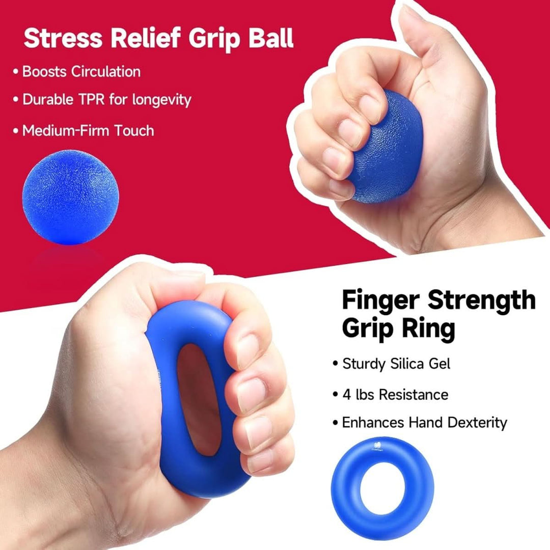 Skanto | Gripmaster – Justerbart håndstyrking-sett for grepstyrke og underarmstrening