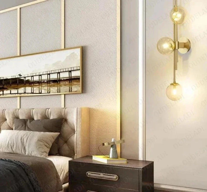 Moderne Glass Ball Vegglamper – Elegante LED Vegglys for Soverom og Stuer | Skanto