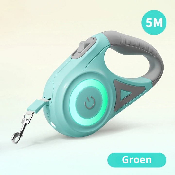 SafeWalk Koppel – Belyst Hundekoppel for Sikker Gåing Skanto