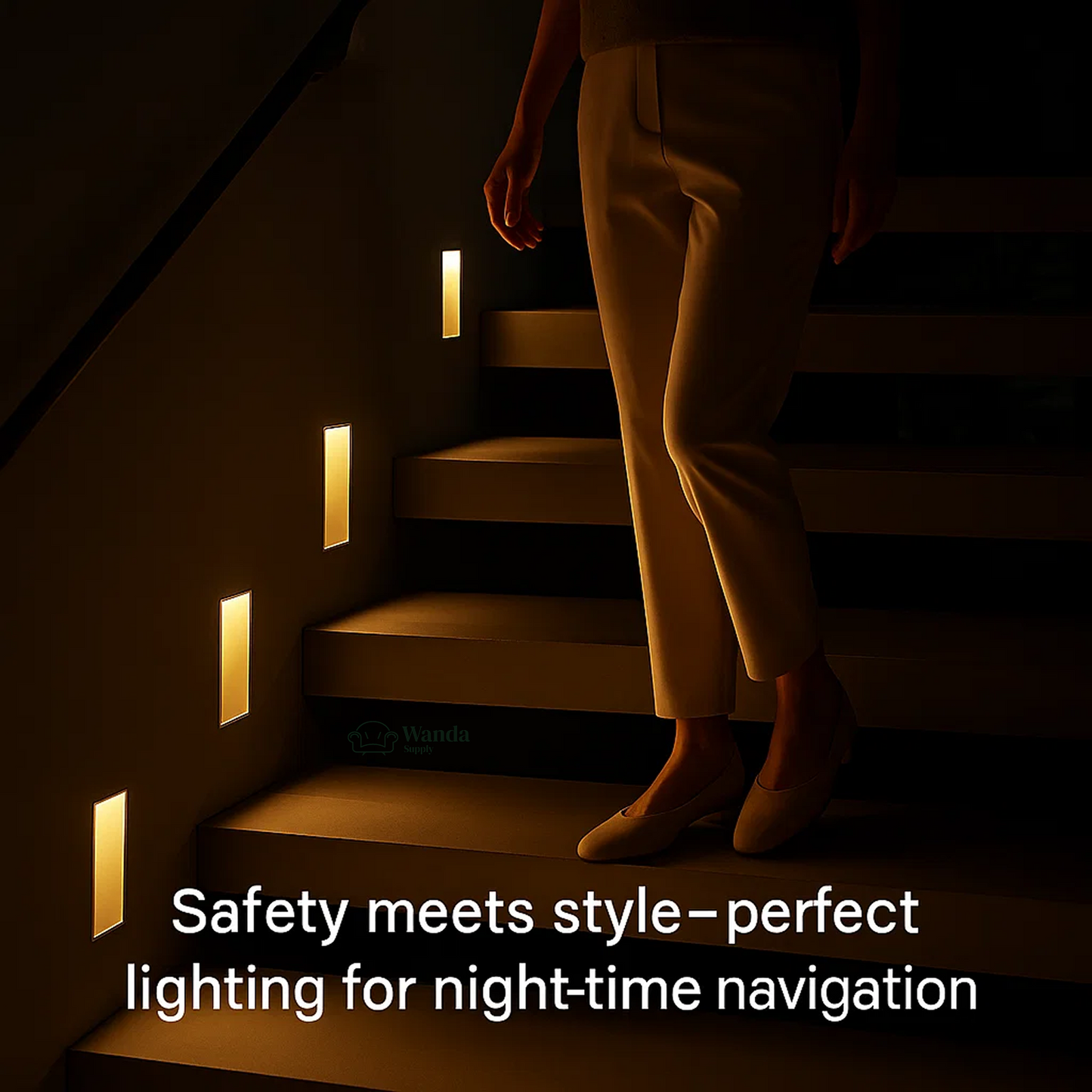 Norvo | LED Innfelt Vegglamper | Bevegelsessensor. Energisparende & Ideell for Gang. Stuer. og Soverom.