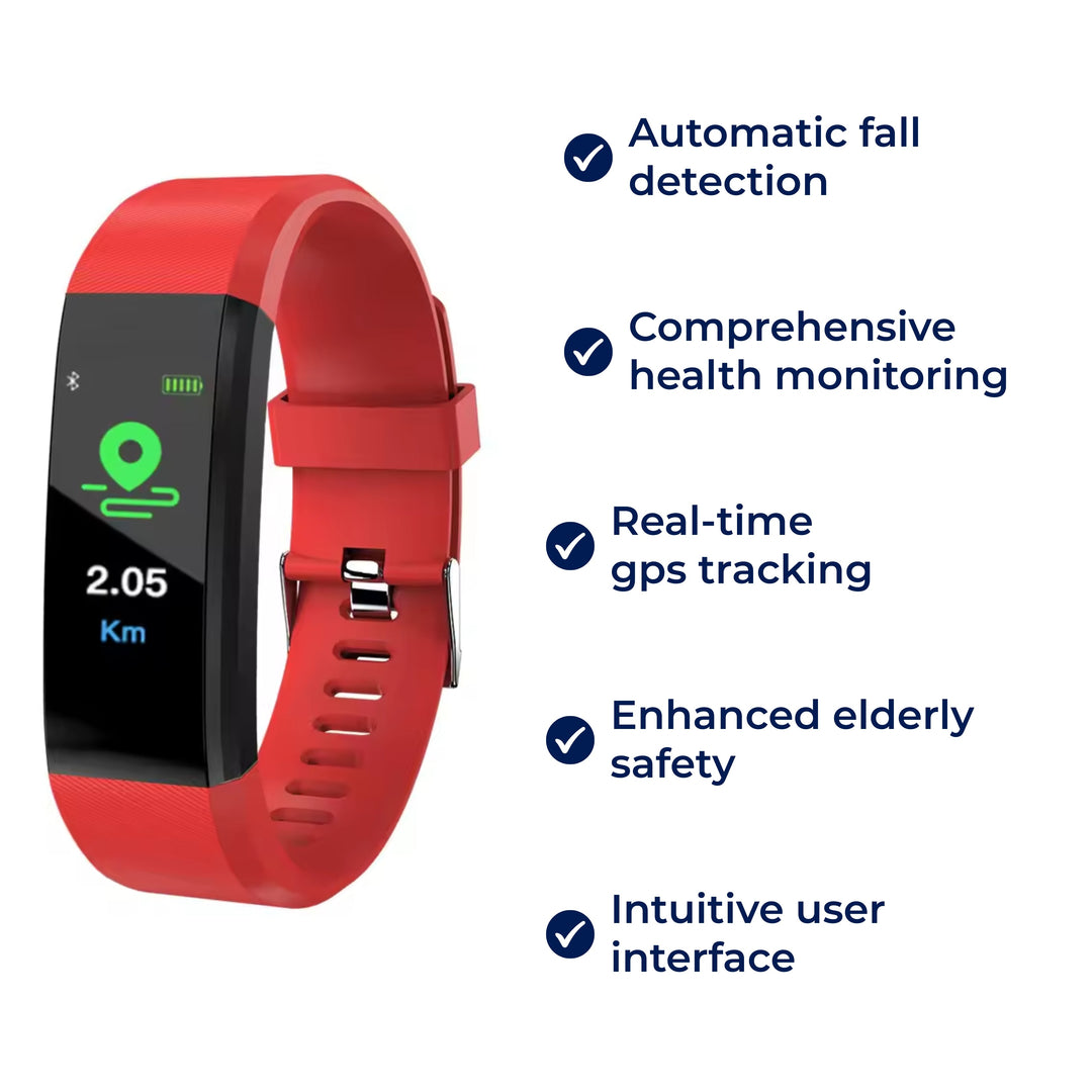 GuardianTime | Smartwatch for eldre – Falloppdagelse – Helsesporing – GPS-sporer – Sikkerhet for eldre mennesker Skanto