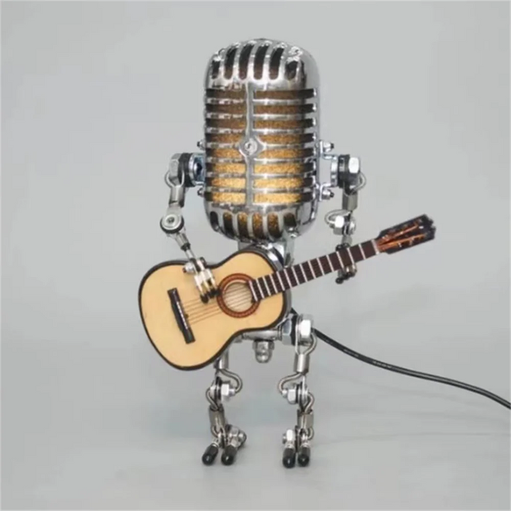 Skanto | Designer bordlampe robot med gitar for moderne og kreative interiører