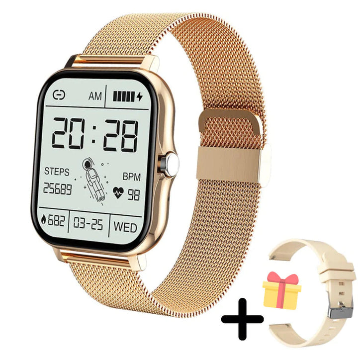Skanto | Gullklokke - Multifunksjonell Digital Smartklokke