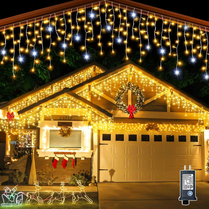 Skanto | GlowCurtain LED-lysgardin | Varm hvit | Innendørs og utendørs