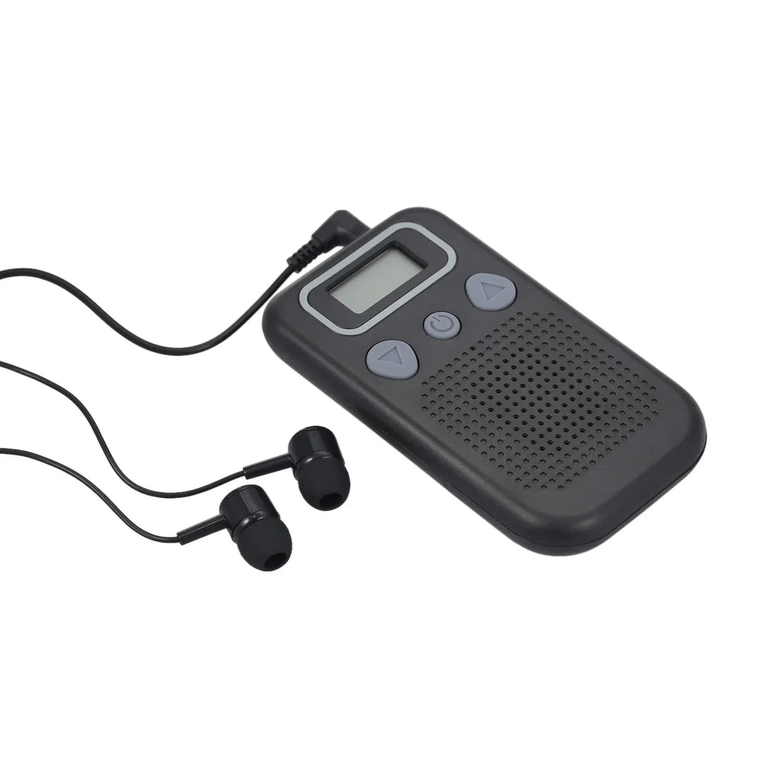 Skanto | Hørselshjelp Lydforsterker – Batteridrevet In-Ear Hørselsforsterker med Hodetelefoner for Eldre og Voksne
