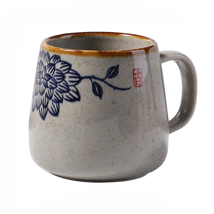 Japanske retro håndlagde keramiske krus