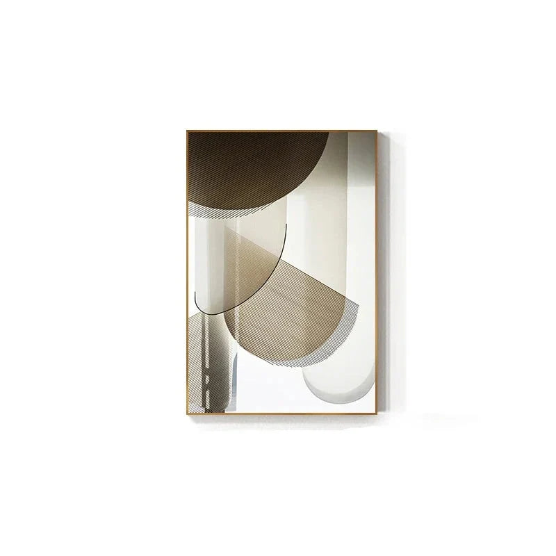 Modern Aesthetic Abstract Geometry Wall Art Fine Art Canvas Prints Pictures For Luxury Apartment Living Room Dining Room Entry Foyer Art Decor | Skanto