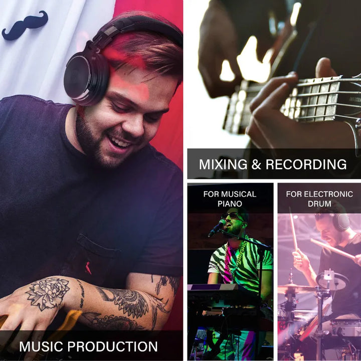 Oneodio Kablet Studio Pro 50 & Pro 30 DJ Hodetelefoner med Mikrofon - TWS Støydempende HiFi Stereo Dynamisk Hodesett
