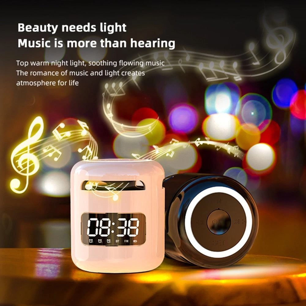 Skanto | Bluetooth Høyttaler med FM Radio Vekkerklokke