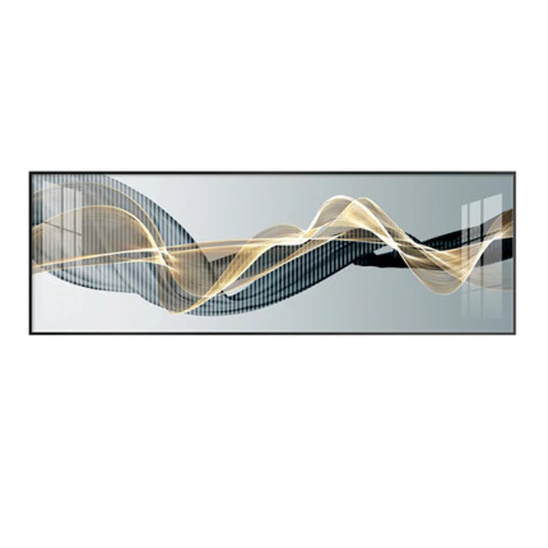 Flytende Vibes Abstrakt Veggkunst Fine Art Lerrettrykk Bredformatbilder For stuen Over sofa Bilder For over sengen | Skanto