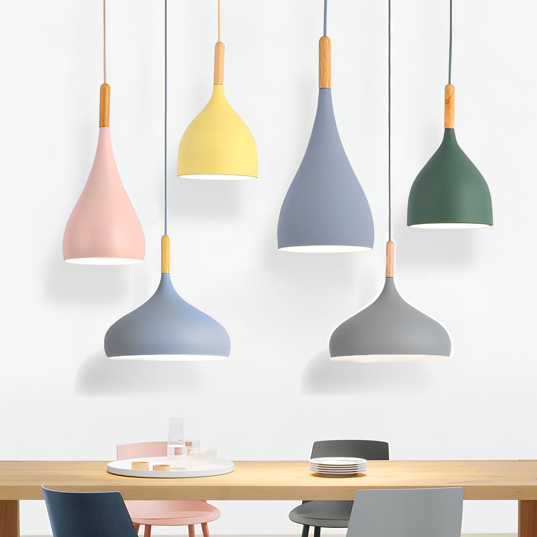 Skanto | Talon - Moderne dråpeformet tre pendellampe Skandinavisk taklampe