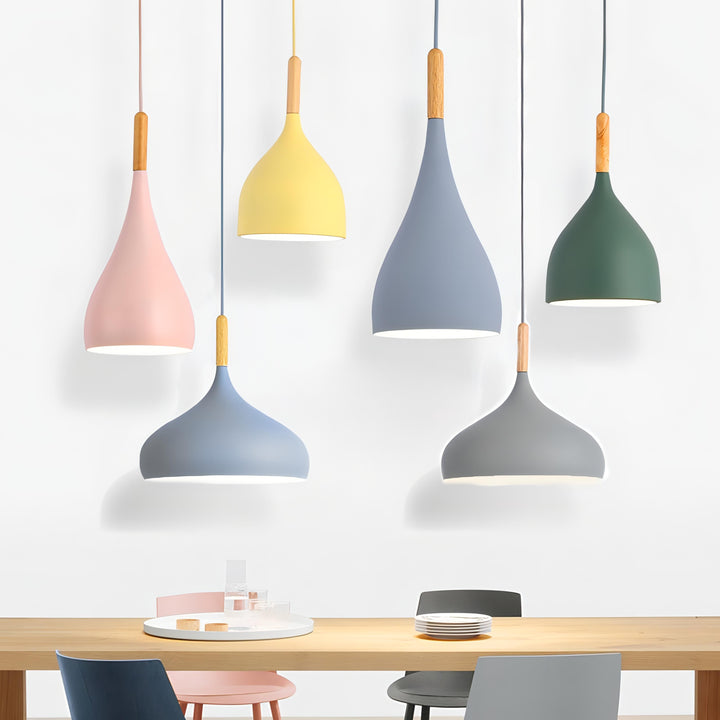 Skanto | Talon - Moderne dråpeformet tre pendellampe Skandinavisk taklampe