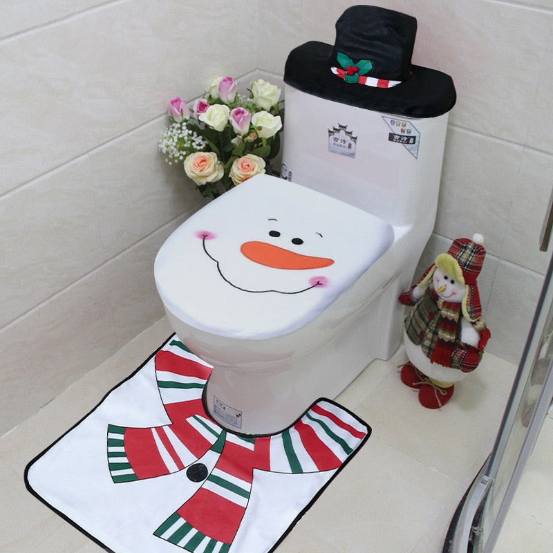 Skanto | 3pcs Fancy Julemann Toalettsete Deksel