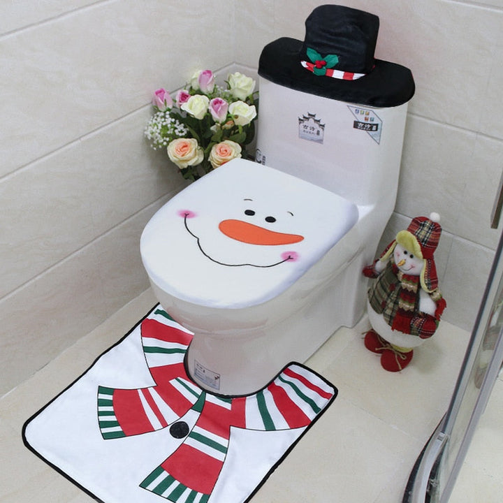 Skanto | 3pcs Fancy Julemann Toalettsete Deksel