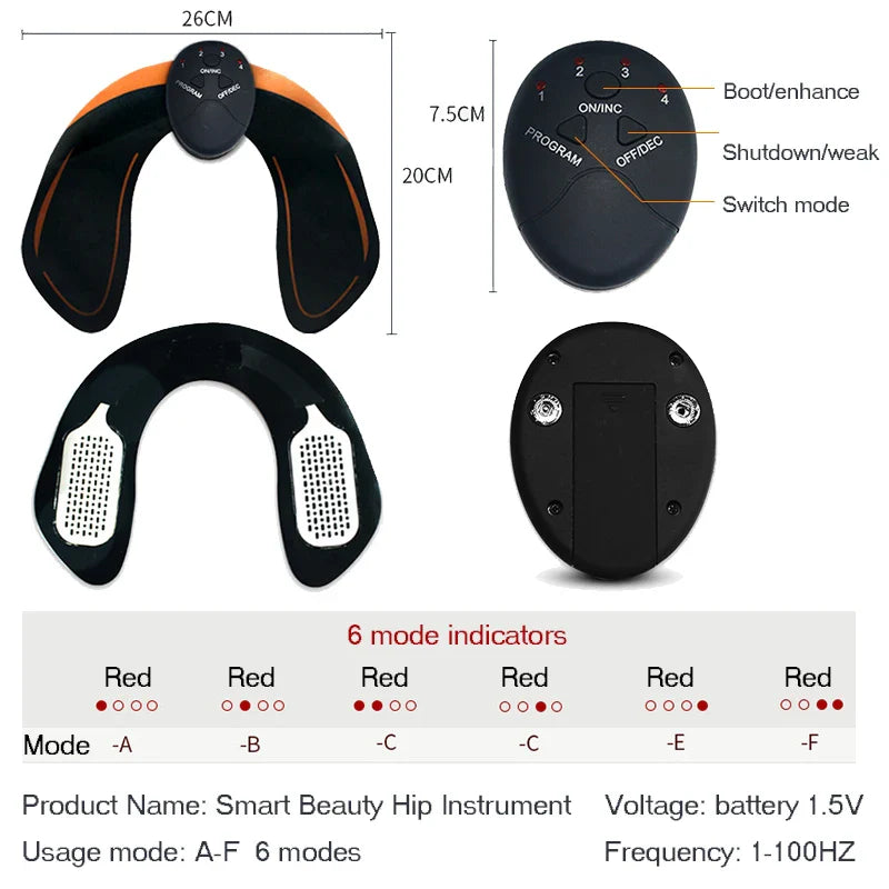 Skanto | Musclemax - Unisex Ems Hip Mage Arm Trener Muskel Stimulator