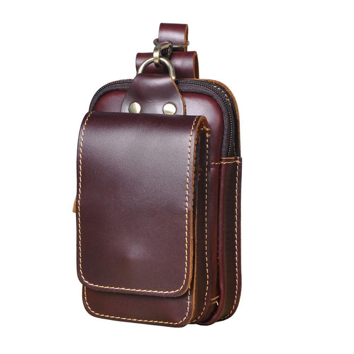 Skanto | Elegant lærbelte-pouch for menn