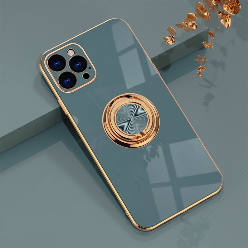 Skanto | iPhone-deksel med metallstativring
