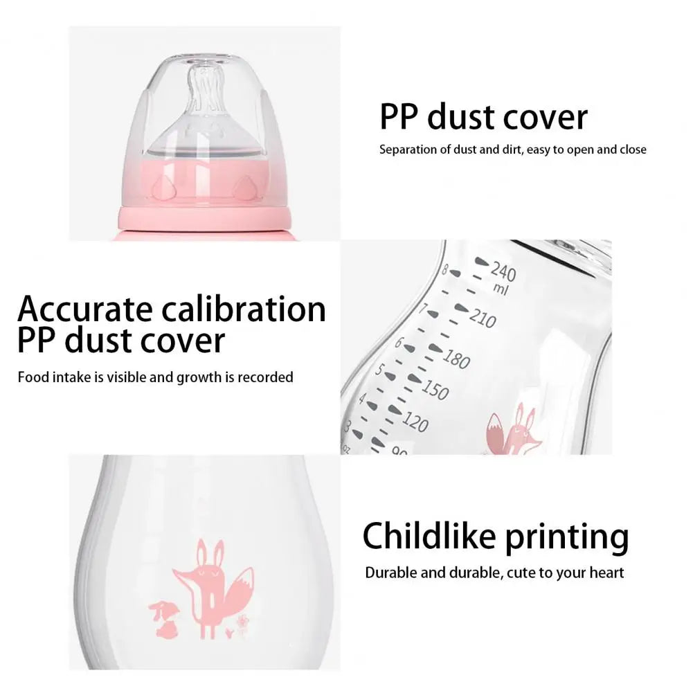 Norvo | Baby Drikkeflaske med Håndtak – Silikon med Myk Nipple & Dyre Design