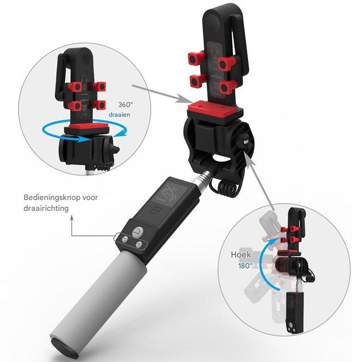 Skanto | Selfie Stang "Image Arc" med 360° Rotasjon & Bluetooth Fjernkontroll