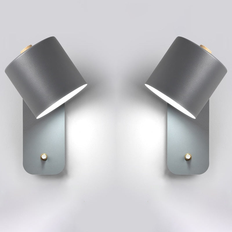 Skanto | Moderne LED Vegglamper med Bryter Innendørs Hjemmedekor Lys