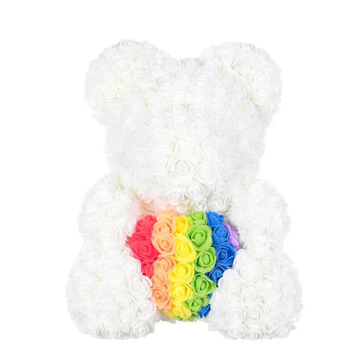 Skanto | Rose Teddy Bear with Handmade Foam Roses – 40cm
