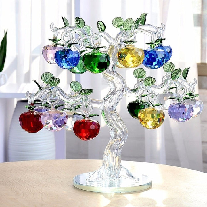Skanto | Elegant Krystall Apple Tre Hjem Dekor