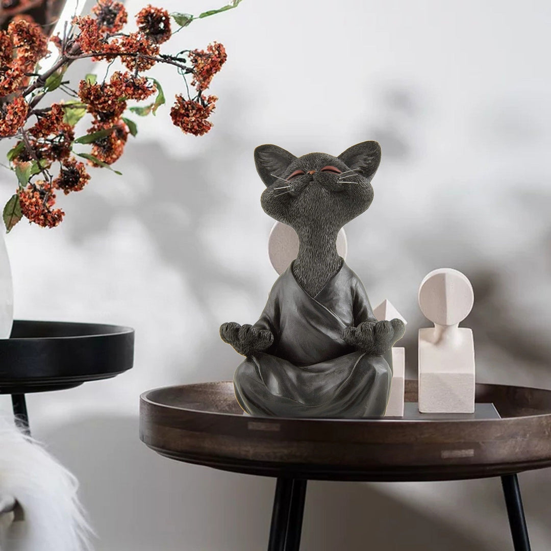 Whimsical Buddha Cat Figur Figur | Skanto
