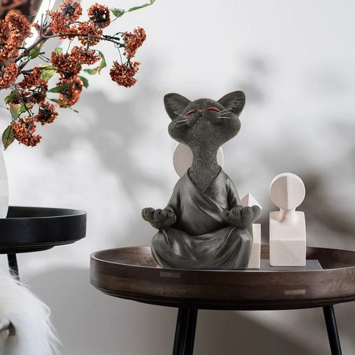 Whimsical Buddha Cat Figur Figur | Skanto